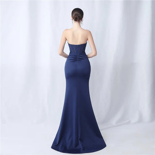 Sexy Strapless Party Maxi Dress - Long Prom Evening Dress for Women