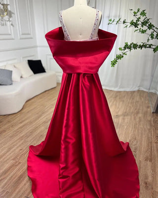 The Perfect Dubai Engagement Dress: Luxury Arabic Pink and Burgundy Mermaid Evening Dress with Cape (2024)