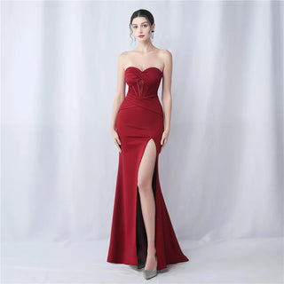 Sexy Strapless Party Maxi Dress - Long Prom Evening Dress for Women