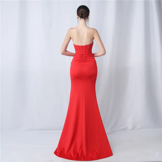 Sexy Strapless Party Maxi Dress - Long Prom Evening Dress for Women