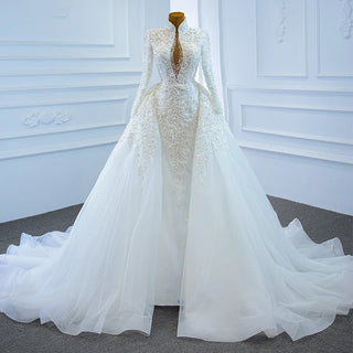 Luxury Sequin Beaded Wedding Gown Bridal Dress