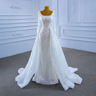 Luxury Elegant Lace Ball Gown Wedding Dress Bridal Gown