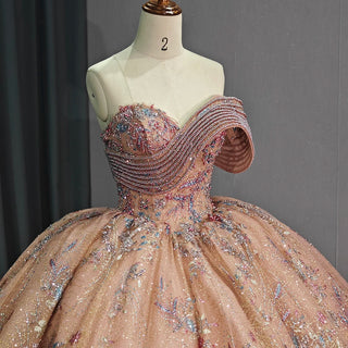 Shiny Sweetheart Empire Quinceañera Dress