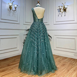 Ships in 1 to 3 Days – Luxury Beaded Dubai Lilac Evening Dress: Elegant Long Arabic Prom Formal Gown for Women's Wedding Party 2024