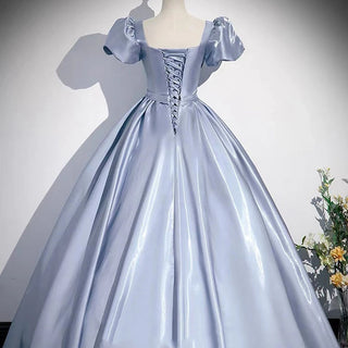 Elegant Floor-Length Organza A-Line Prom Dress - Princess Style for Singing Performance