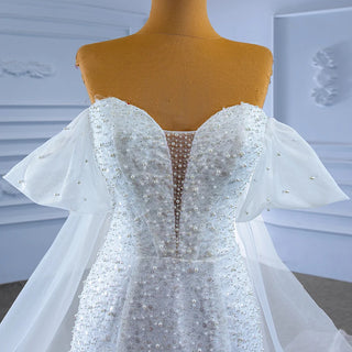 Crystal Sequin Sexy Mermaid Wedding Vestido Dress