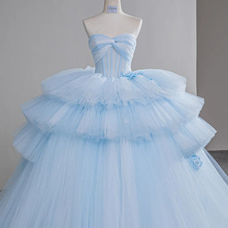 Princess Sweetheart Appliqued Flower Puffy Quinceañera Dress