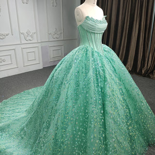 2024 Sequined Beaded Ball Gown - Elegant Quinceañera and Evening Dress