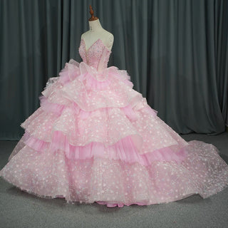 Beautiful Ruffle Sleeveless Puffy Quinceañera Dresses