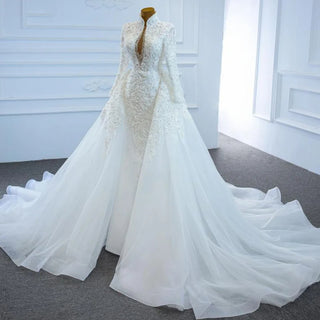 Luxury Sequin Beaded Wedding Gown Bridal Dress