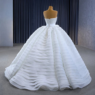 Elegant Sleeveless Empire Bridal Ball Gown Wedding Dress