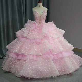 Beautiful Ruffle Sleeveless Puffy Quinceañera Dresses