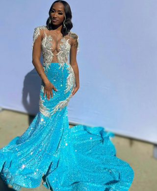 Royal Radiance Embellished Mermaid Gown