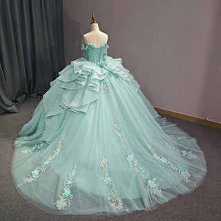 Luxury Sweetheart Ruched Quinceañera Dress for Girls