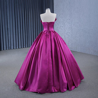 Unique Soft Satin Sleeveless Evening Party Dresses For Girls.