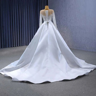 Gorgeous Illusion Mermaid Wedding Dress with Detachable Train