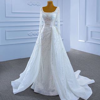 Luxury Elegant Lace Ball Gown Wedding Dress Bridal Gown