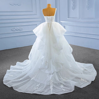 Exclusive Square Collar Mermaid Wedding Dresses With Detachable Train