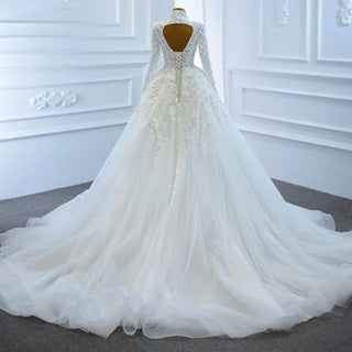 Luxury Sequin Beaded Wedding Gown Bridal Dress