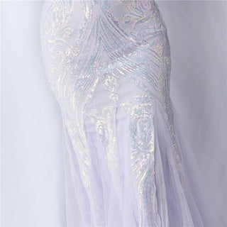 Sexy Sequin Floor-Length Prom Dress Trumpet Mermaid Gown