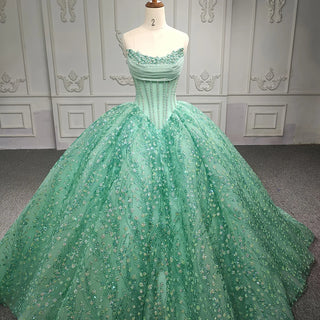 2024 Sequined Beaded Ball Gown - Elegant Quinceañera and Evening Dress