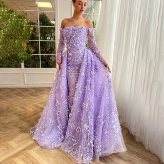 Ships in 1 to 3 Days - 2024 Pink Strapless Back Lace-Up Mermaid Evening Gown with Overskirt and Appliques for Women Wedding Party