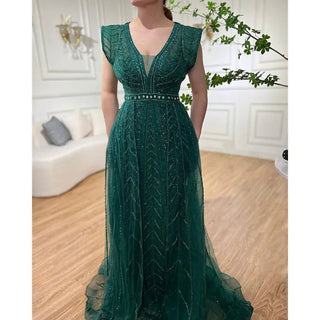 Nude Luxury Overskirt Evening Dress: 2024 Beaded Mermaid Gown, Sexy for Women's Party