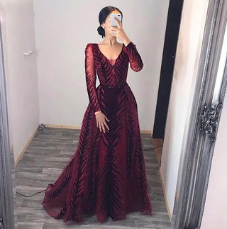 Arabic Navy Blue Luxury Dubai Evening Dress: Ideal for Women's Wedding Guest Party and Formal Gowns in Burgundy and Emerald Green