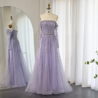 Lilac Elegance: A Stunning Belted Prom, Party, and Evening Formal Dress Collection for Women