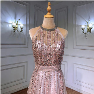 Brown Luxury A-Line Evening Dress 2024: Beaded Tassel, Sexy for Woman Party