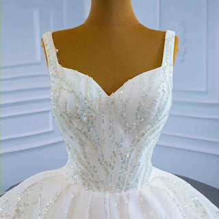 Lace Sleeveless Sweetheart Wedding Dress Bridal Gown