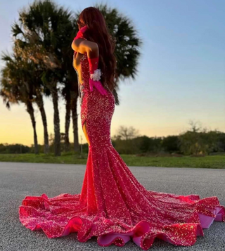 Royal Radiance Beaded Mermaid Gown.