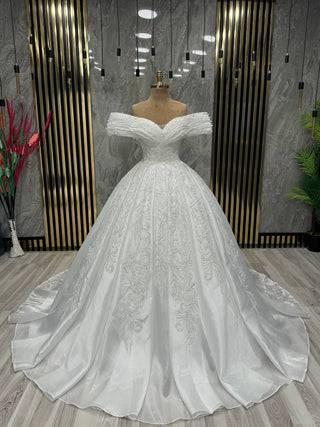 Diamond Dust Off-Shoulder Bridal Gown