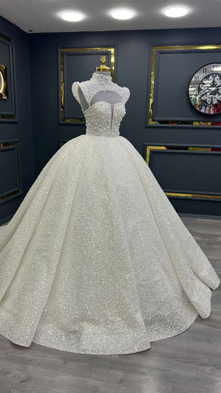 Radiant Diamond Gala Bridal Gown