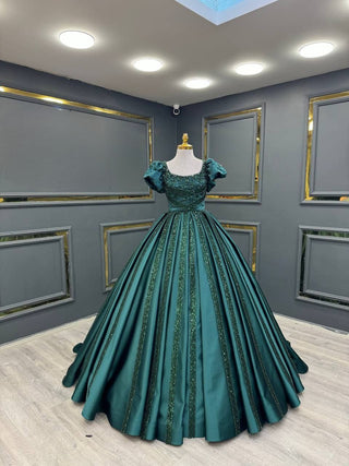 Imperial Splendor: Luxuriously Beaded Couture Ball Gown