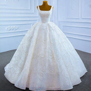 Best Sleeveless Sequin Ball Gown Luxury Applique Beaded Wedding Dresses