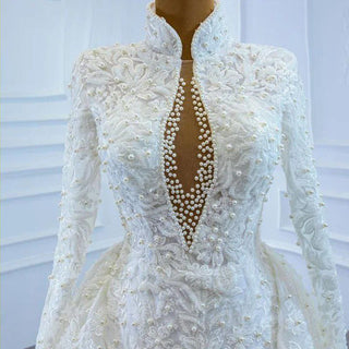 Luxury Sequin Beaded Wedding Gown Bridal Dress