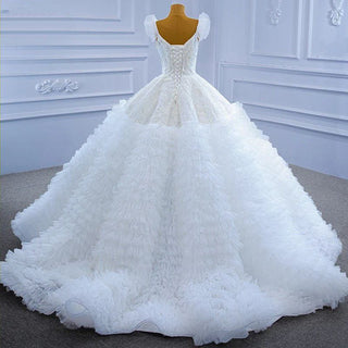 Simple Nigerian Ball Gown Wedding Dress