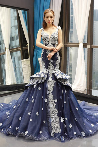 Royal Blue Elegance: New Design Mermaid Long Evening Dress for an Elegant Evening Gown Look