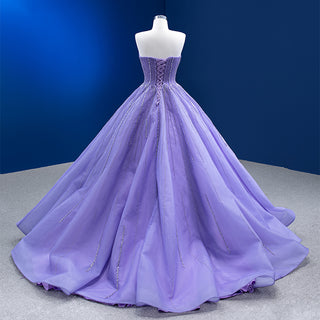 Allure in Purple: Sequins Off-Shoulder Evening Party Gowns for Women